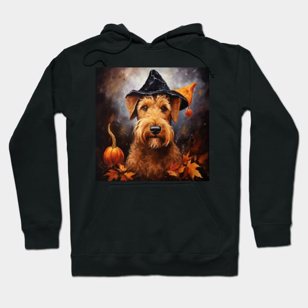 Puppy Welsh Terrier Halloween Hoodie by NatashaCuteShop